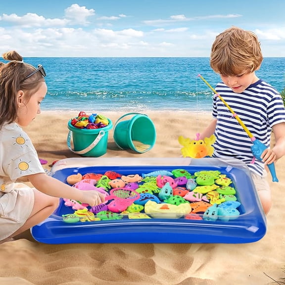 Jonzoo Fishing Toys for Kids Fishing Water Table, Electronic Fish Game ...