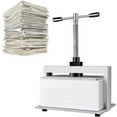 thumbnail image 1 of DAZULI Manual Paper Press Machine A3/A4 Book Press Bookbinding Notes Office Invoice Steel Flattening Machine 3306lbs/1500kg Pressure,A3, 1 of 8