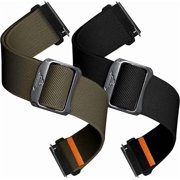 DAZZLE- Compatible with Amazfit Active Max/Helio/Bip 6/Bip Max Band, Elastic Nylon Loop Adjustable Strap Quick Release Replacement Wristbands Watch Accessories