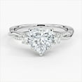 thumbnail image 1 of Dazzle Jewel 14K White Gold Plated Rings - 2.1 Ct Heart Cut Diamond Rings - Women's Jewelry Engagement Wedding Rings - Daily Wear Fine Jewelry for Her - Anniversary Gift for Women's - Proposal Ring, 1 of 3