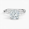 thumbnail image 1 of Dazzle Jewel Cushion Cut Excellent 1.9 Ct Diamond Ring For Women's - Silver 14K White Gold Plated Rings - Floral Diamond Rings for Women's - Solitaire Diamond Rings for Women's - Birthday Gifts, 1 of 3