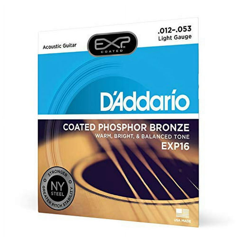 DAddario EXP16 Coated Phosphor Bronze Acoustic Guitar Strings
