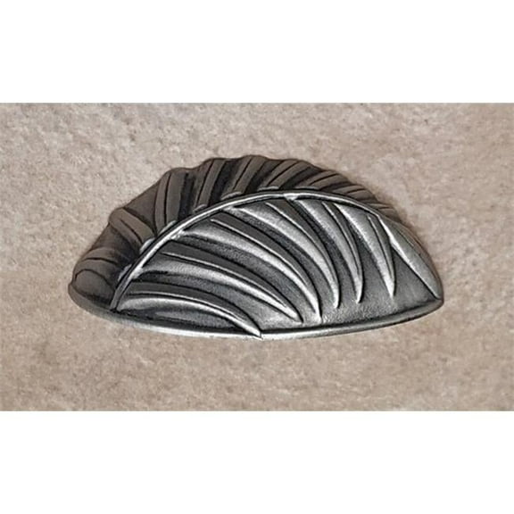 DArtefax DHP12B-SA Palm Leaf Bin Right Pull- Satin