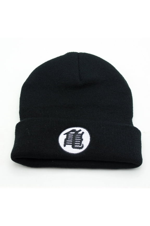 DB Dragon Anime Ball Catoon Knitting Hat - Fleece-Lined Acrylic Beanie, Cute Kawaii Embroidery Trapper Cap for Women Men Unisex
