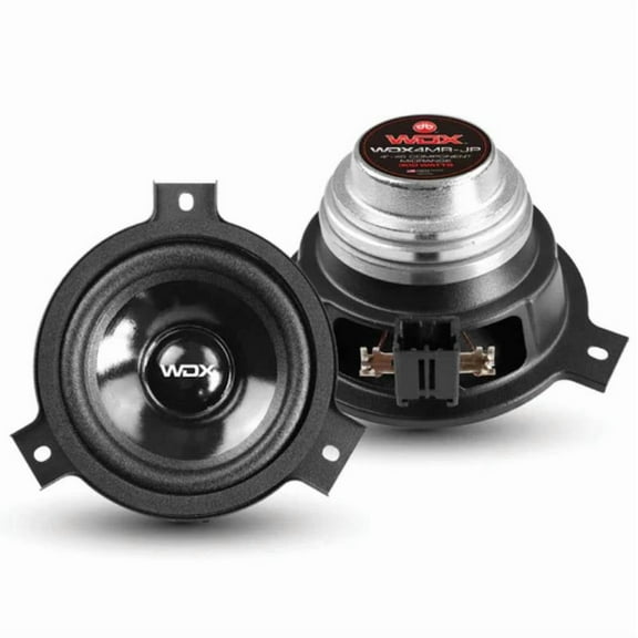DB Drive WDX4MR-JP WDX Series 4" 300W Max Power @ 4-Ohms, Neo Midrange Car Speaker w/ Jeep OEM Fit Mounting and Harness (Sold In Pairs)