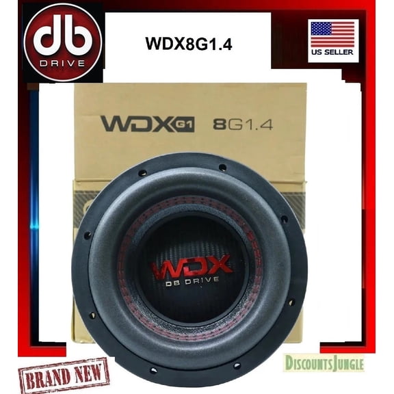 DB Drive WDX8G1.4  8" Dual 4-Ohm car audio Subwoofer 1200 WATTS G1 8