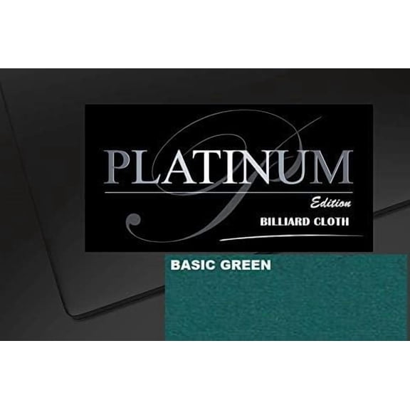 DB Entertainment Company Platinum Edition Billiard Pool Table Fabric Cloth Bed and Rails Pre-Cut (18 Colors) 7' 8' 8'OS 9' 10' Tables (Basic Green, 8' Billiard Pool Table Cloth)
