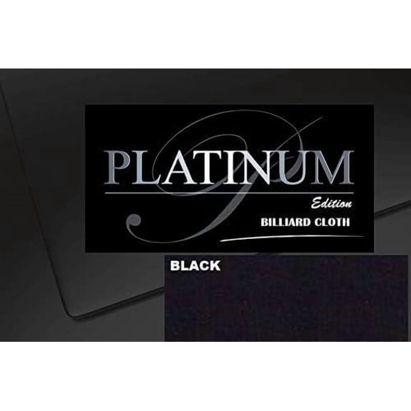DB Entertainment Company Platinum Edition Billiard Pool Table Fabric Cloth Bed and Rails Pre-Cut (18 Colors) 7' 8' 8'OS 9' 10' Tables (Black, 7' Billiard Pool Table Cloth)