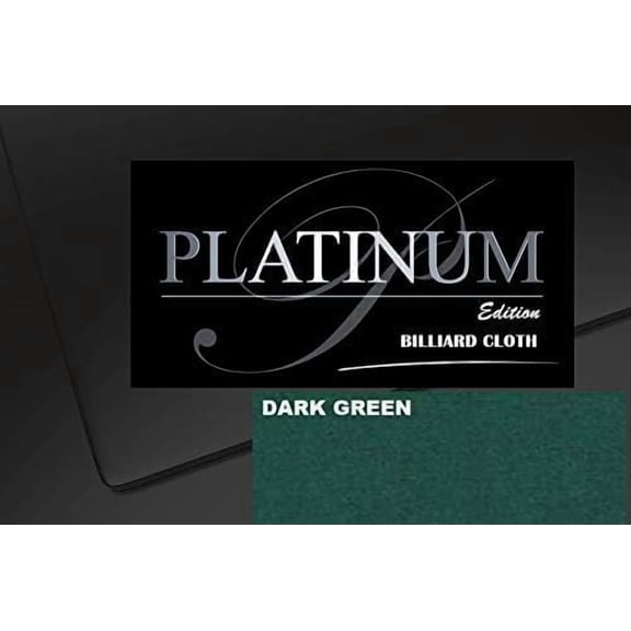 DB Entertainment Company Platinum Edition Billiard Pool Table Fabric Cloth Bed and Rails Pre-Cut (18 Colors) 7' 8' 8'OS 9' 10' Tables (Dark Green, 7' Billiard Pool Table Cloth)