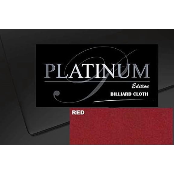 DB Entertainment Company Platinum Edition Billiard Pool Table Fabric Cloth Bed and Rails Pre-Cut (18 Colors) 7' 8' 8'OS 9' 10' Tables (Red, 8' Oversize Billiard Pool Table Cloth)