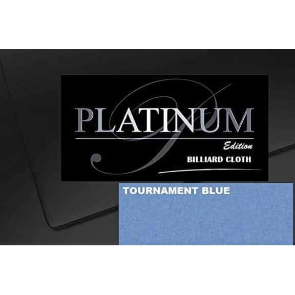 DB Entertainment Company Platinum Edition Billiard Pool Table Fabric Cloth Bed and Rails Pre-Cut (18 Colors) 7' 8' 8'OS 9' 10' Tables (Tournament Blue, 7' Billiard Pool Table Cloth)