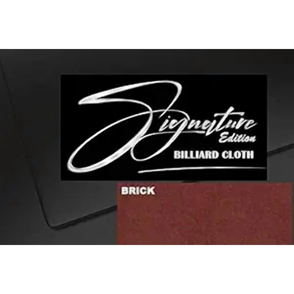 DB Entertainment Company Signature Plus Edition Billiard Pool Table Fabric Cloth Bed and Rails Pre-Cut (30 Colors) 7' 8' 8'OS 9' 10' Tables (Brick, 8' Oversize Billiard Pool Table Cloth)