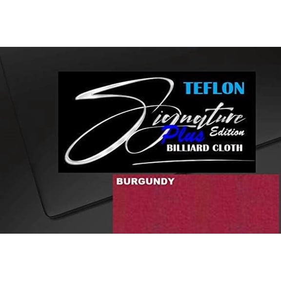 DB Entertainment Company Signature Plus Edition Billiard Pool Table Fabric Cloth Bed and Rails Pre-Cut (30 Colors) 7' 8' 8'OS 9' 10' Tables (Burgundy, 7' Billiard Pool Table Cloth)
