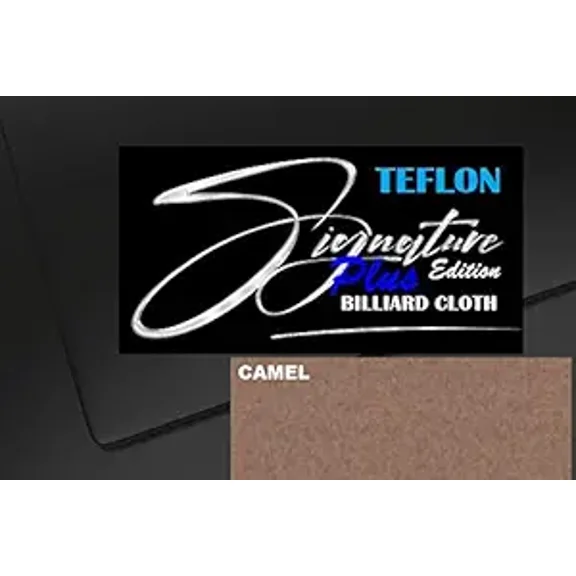 DB Entertainment Company Signature Plus Edition Woolen Teflon Billiard Pool Table Fabric Cloth Bed and Rails Pre-Cut (30 Colors) 7' 8' 8'OS 9' 10' Tables (Camel, 10' Billiard Pool Table Cloth)