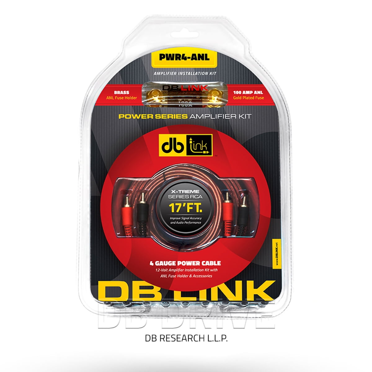 DB Link X-Treme Series 4GA CCA AMP Installation Kit with RCA and Speaker Wires