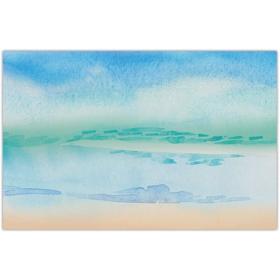 DB Studio Paper Placemats 25 Pack Island Beach Theme Place Settings Seaside Birthday Barbecue BBQ Graduation Anniversary Parties Indoor Outdoor Easy Cleanup Disposable 17" x 11" Place Mats