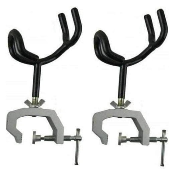 DB TAC 2 Pack Heavy Duty Fishing Rod Pole Rest Universal Boat Dock Clamp On Grip Holder