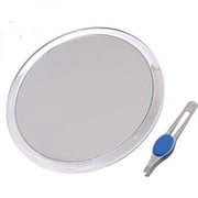 DB-Tech Large 8 Suction Cup 10X Magnifying Mirror with Precision Tweezers