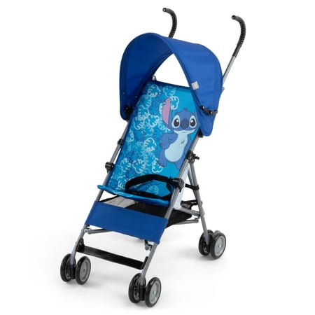 DISNEY BABY COMFORT HEIGHT CHARACTER TODDLER UMBRELLA STROLLER WITH BASKET, TROPICAL STITCH