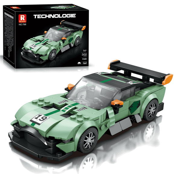 Reobrix AstonMartin DB12 Racing Car Building Block Set, Speed Sports Car Model, Perfect Gift for Kids & Car Enthusiasts, Collectible Construction Toy