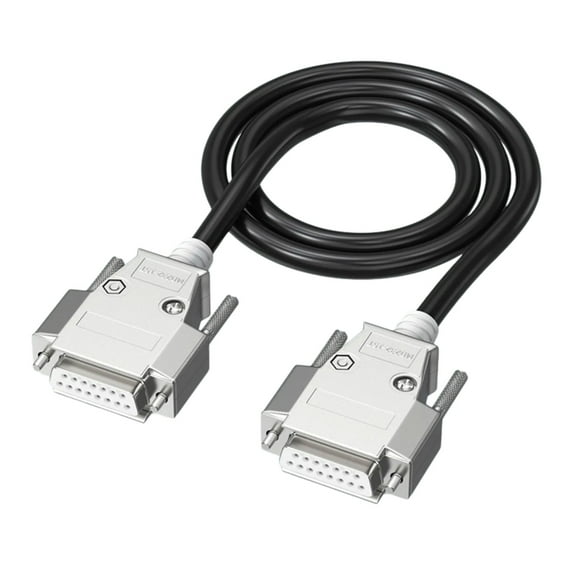 DB15 Data Line Cable Cord Male to Male/Female to Female/Male to Female for Modem Barcode Scanners Connection