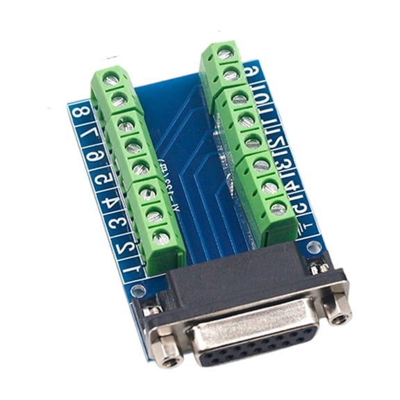 DB15 Port To Terminals Block Adapter 15Pin VGA DB15 Break out Connectors Board For Industrial Control And Data Acquisition