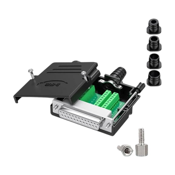 DB25 25Pin Terminals Plugs Corrosion Resistant Gold Plateds Copper Quick Assembly For Electronics And Sound Systems