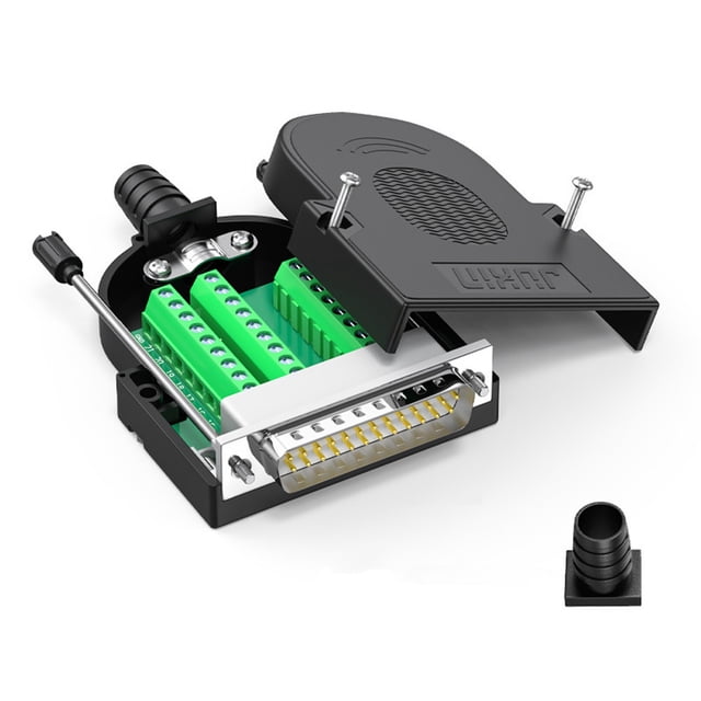 DB25 Breakout Board Connector with Screwless Terminal Assembly Supports ...
