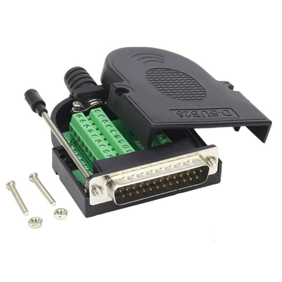 DB25 Connectors RS232 Terminal Block Adapter Module D-SUB 25-pin RS232 Joint Male/Female