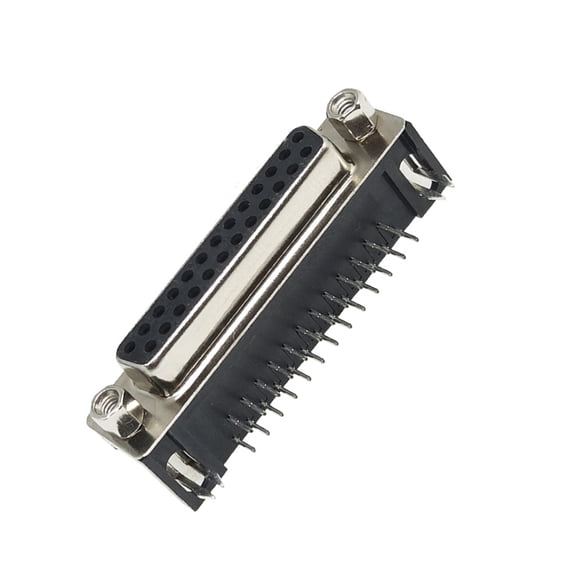DB25 Female Right Angles Connectors Industrial Control Connector Simple Installs for Stable connection In Electronics
