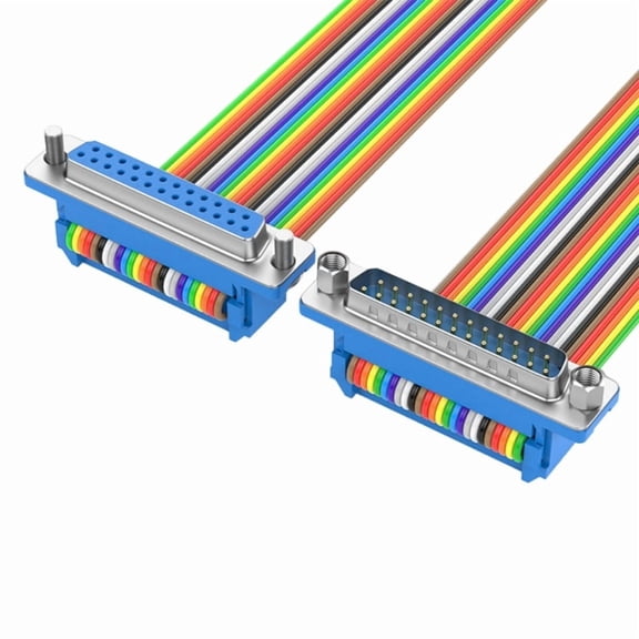 DB25 Male Female Extension Cable 232 Serial Port Printer Data Cord for Computers and Communication Devices