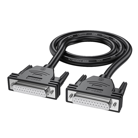 DB25 Male/Female Extension Cable 25Pin Nickle Plated ConnectorsCord Wire for Printer Computer