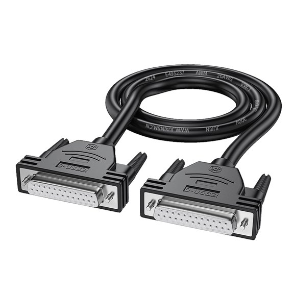 26AWG DB25 Extension Cable, 25Pin D-SUB DB25 Data Wire Male Female Connectors Cord Line 50cm-10m