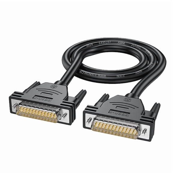 DB25 Male/Female Serial Extension Cable 25Pin Nickle Plated Connectors Serial Port Cord Wire for Printer Computer