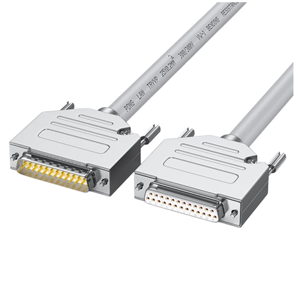 DB25 RS232 Cable Male to Female 25Pin Straight Through Data Transmission Extension Cable For Automation Accessories