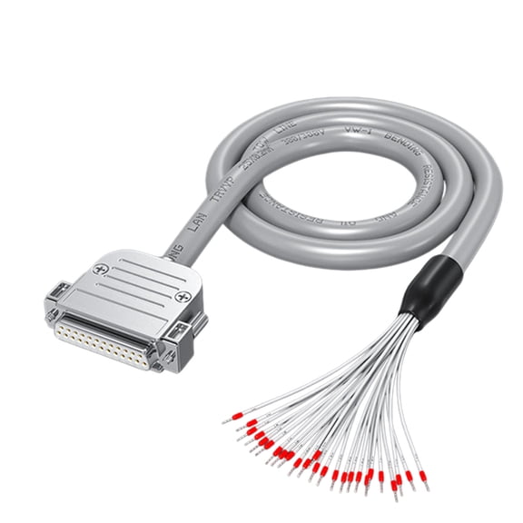 DB25 RS232 Cable Male to Female 25Pin Straight Through Data Transmission Extension Cable For Automation Accessories