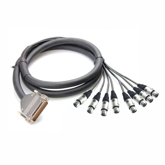 DB25 to 8 Channel XLR Female Analog Audio Cable