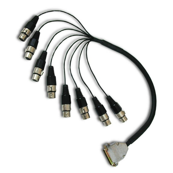 DB25 to DB25 8 Channel Analog Audio Cable