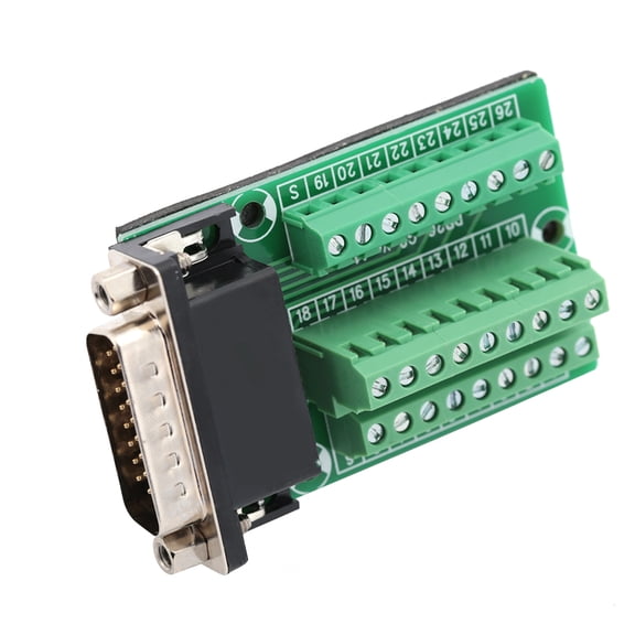 DB26 DB26-G2-01 Male Adapter to PCB Terminal Signals Module Breakout Board Connector
