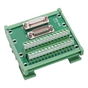 DB26 Male and Female DIN Rail Connectors 26-pin D-sub for Industrial Breakouts
