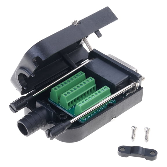 DB26 Solderless Terminal Board Module D Sub 26 Pin Connector With Bolt Nut And Screwdriver