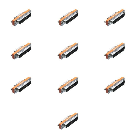 DB9 Female to DB25 Male Low Profile AT Serial Adapter for Computer Equipment 10 Pcs Pack
