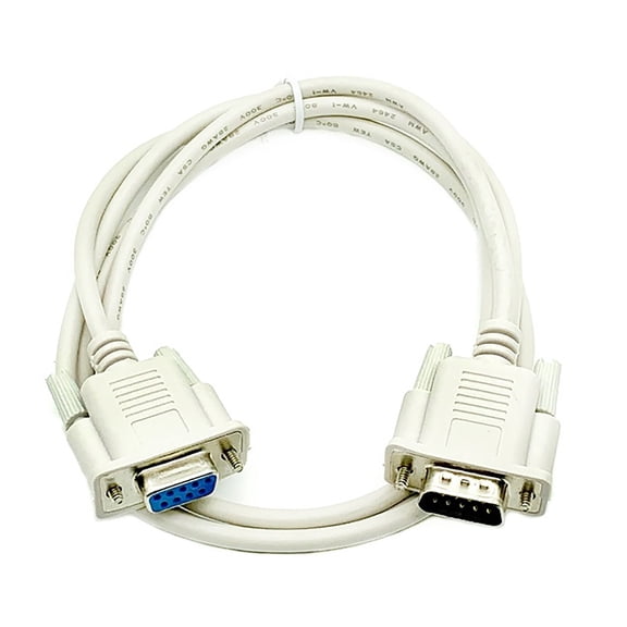 DB9 Male to DB9 Female Serial Extension Cable 15FT Length, Straight Through Wiring