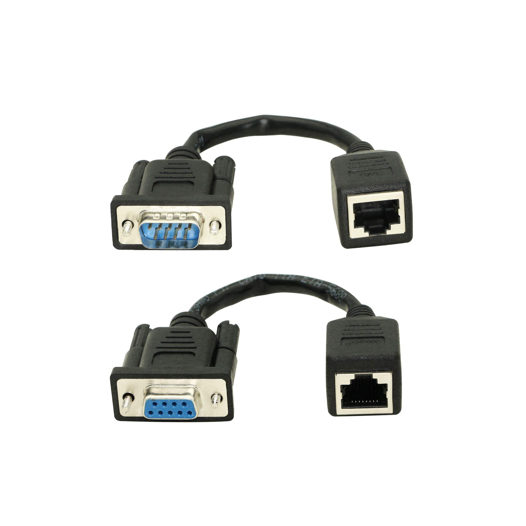 DB9 RS232 to RJ45 Extender Cable 9Pin Serial to CAT5/CAT6