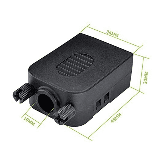 DB9 Solderless Connector RS232 D-SUB Serial to 9-Pin Port Terminal Male Female Adapter with Case (2Pcs-Male+2Pcs-Female)