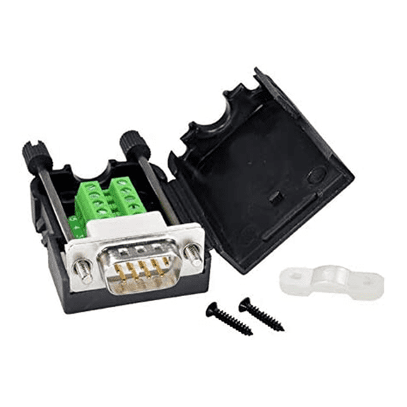 DB9 Solderless Connector RS232 D-SUB Serial to 9-Pin Port Terminal