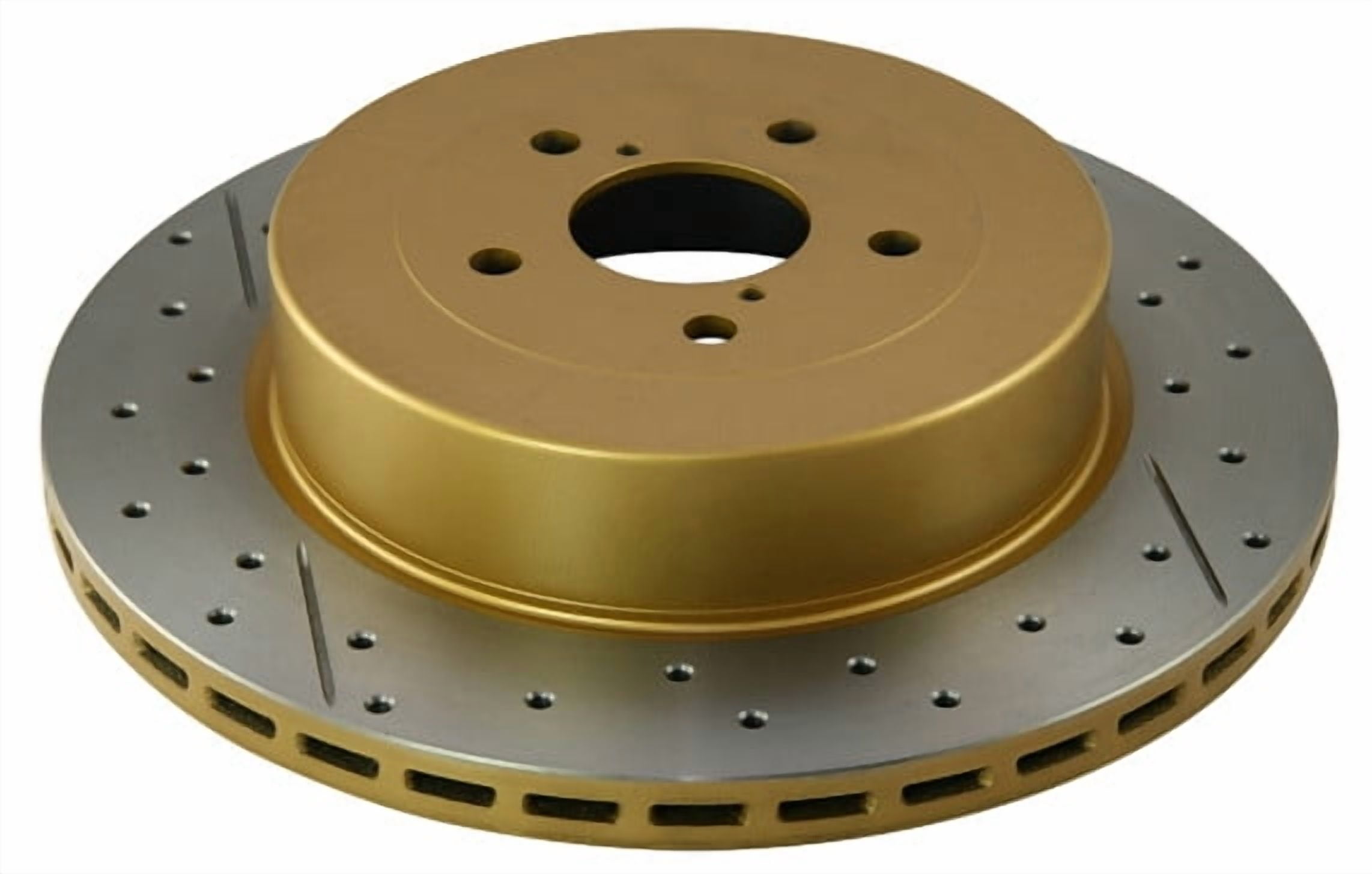 DBA 02-07 Subaru WRX STi 10 Stud Hole Rear Drilled & Slotted Street Series Rotor Fits select: 2004-2007 SUBARU IMPREZA WRX STI
