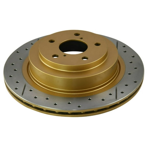 DBA 02-09 Subaru WRX STi/2017 BRZ w/Perf Pkg. 10 Hole Front Drilled & Slotted Street Series Rotor