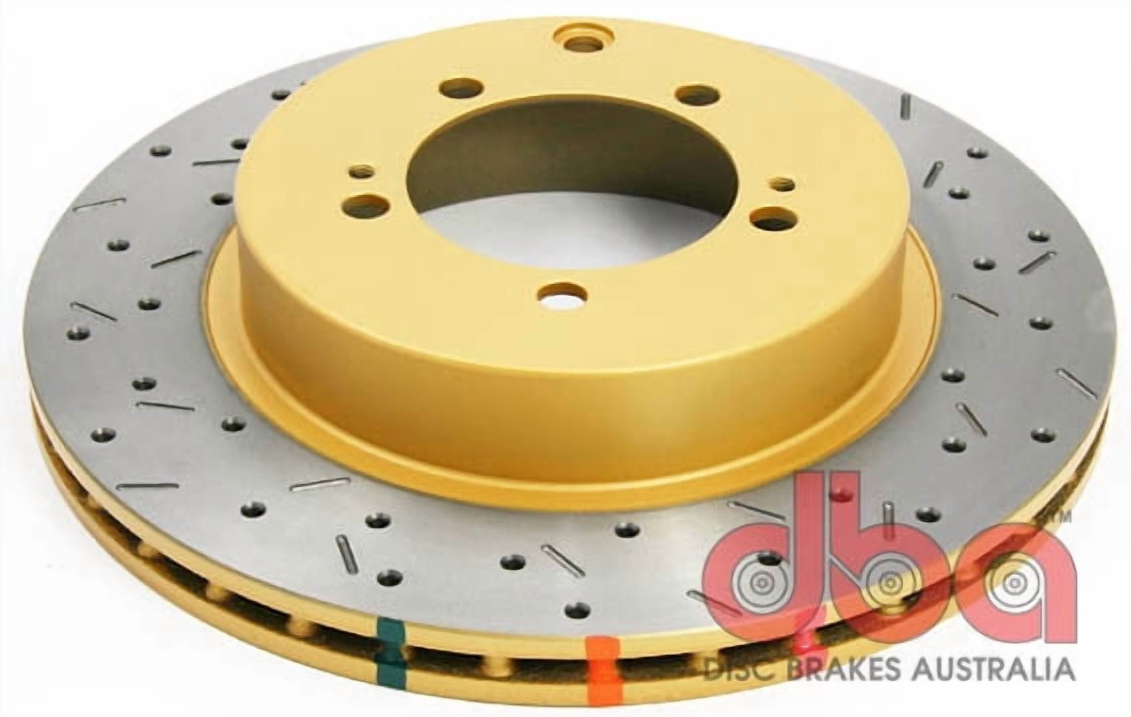 DBA 03-05 Evo 8/9 Rear Drilled & Slotted 4000 Series Rotor Fits select: 2005-2006 MITSUBISHI LANCER EVOLUTION