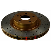 DBA 08+ EVO X Rear Drilled & Slotted 4000 Series Rotor Fits select 2008,2011-2015 MITSUBISHI LANCER EVOLUTION GSR